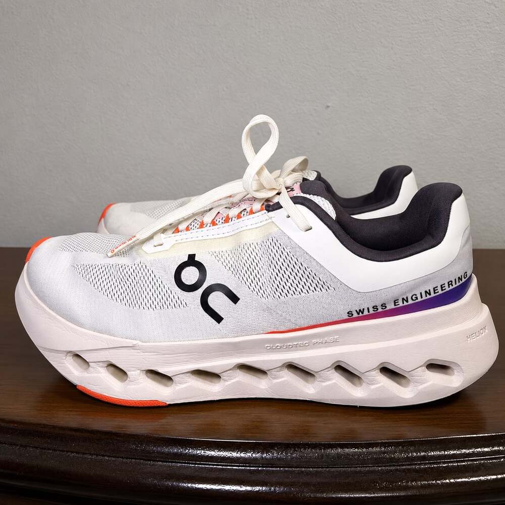On Cloudsurfer Next Size USW8 White Flame Running Shoes